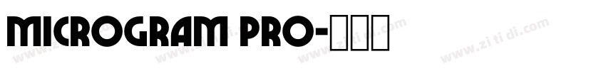 microgram pro字体转换